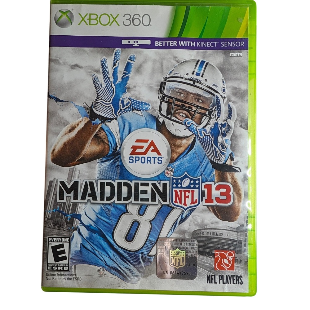 Madden NFL 13 Xbox 360 EA Sports Football Game Calvin Johnson Jr Cover
